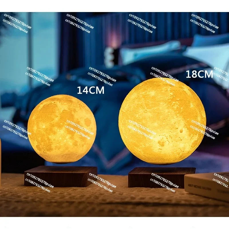 Magnetic levitation moon lamp romantic light levitation 3D printing moon lamp home magnetic levitation ornament