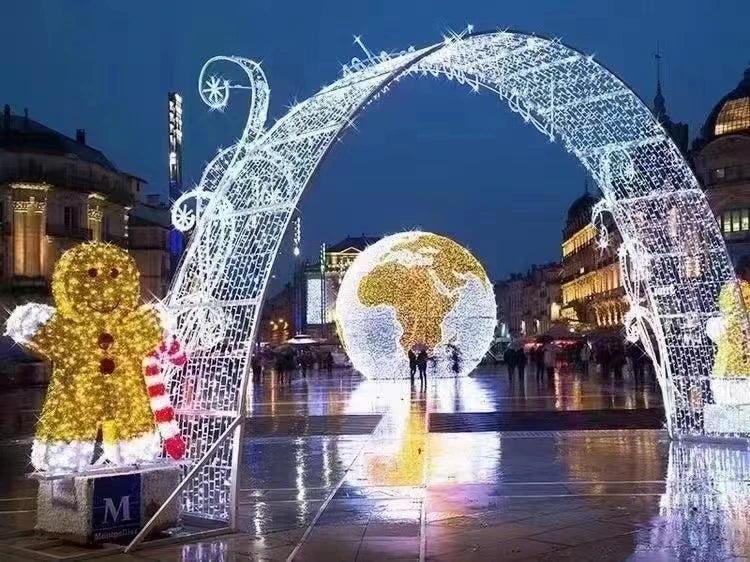 Led 3D Motif Light Arch Large Outdoor Christmas  Product