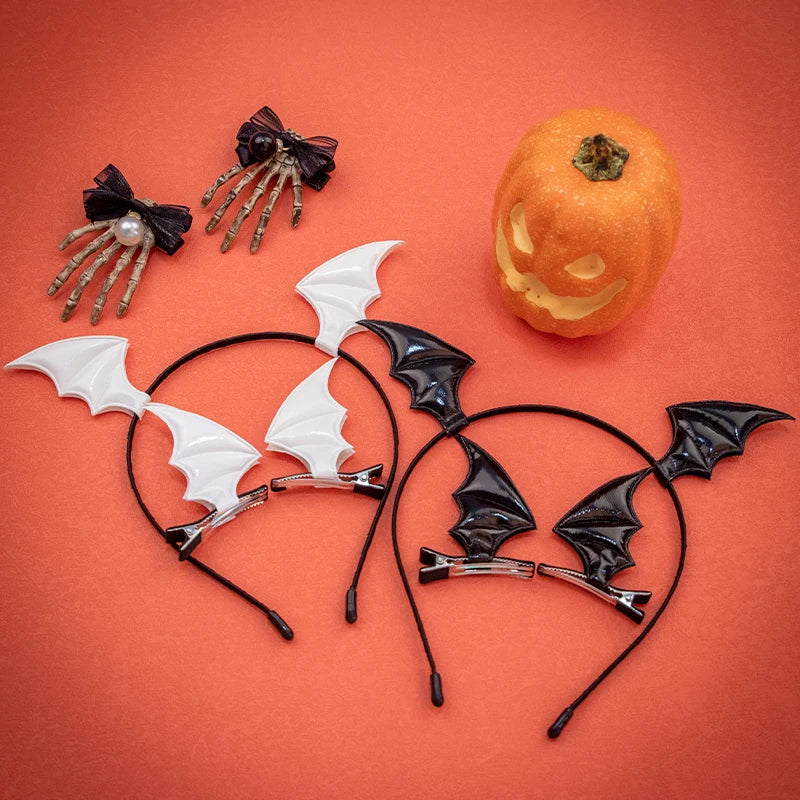 4PCS Halloween Headband Headwear Party Holloween Hair Clips Cosplay Costume Headbands Accessoires