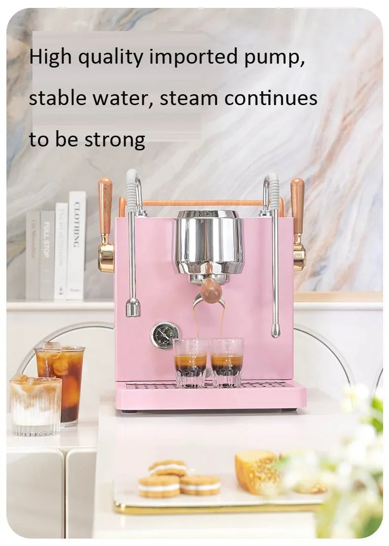 Espresso Coffee Machine Cappuccino Latte And Mocha Semi Automatic Italian Concentrate Integrated Coffee Machine For Milktea Shop