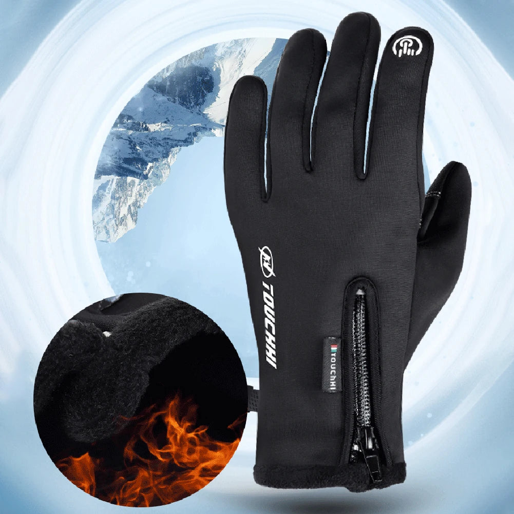 Winter Warm Cycling Waterproof Men's Gloves Windproof Sports Fishing Touchscreen Driving Motorcycle Ski Non-slip Women Gloves