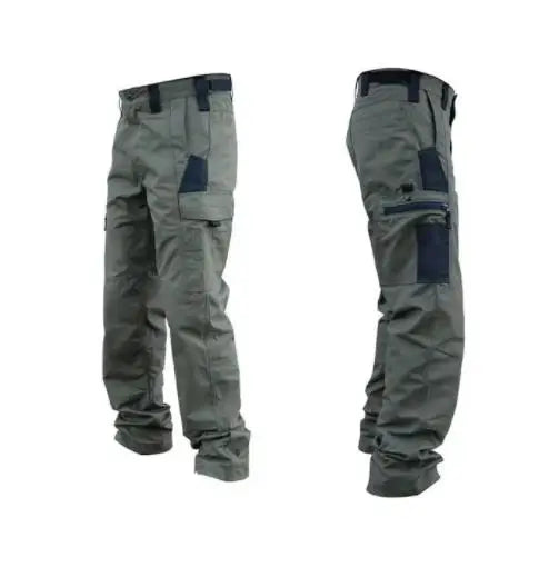 Wear Resistant Work Pant Man Multi-pocket Straight Cargo Trousers Outdoor Jogging Tactical Pants Spring Autumn Casual Trousers