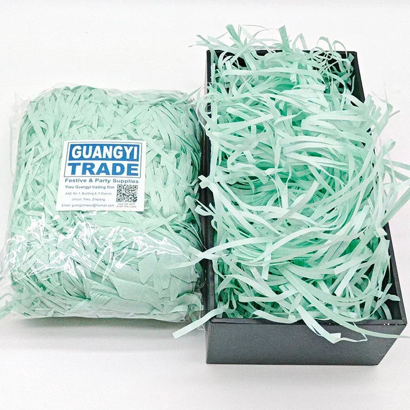 100g Box Filler for Gift Colorful Raffia Shredded Paper Filler Birthday or Wedding Party DIY Candy Material Packaging Filler