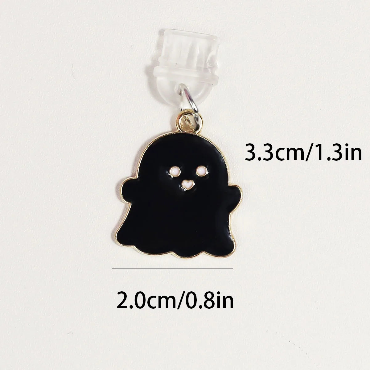 Halloween Cute Ghost Alloy Dustproof Plug, Dustproof Charging Port Cap Accessories Charming Phone Accessories Pendant