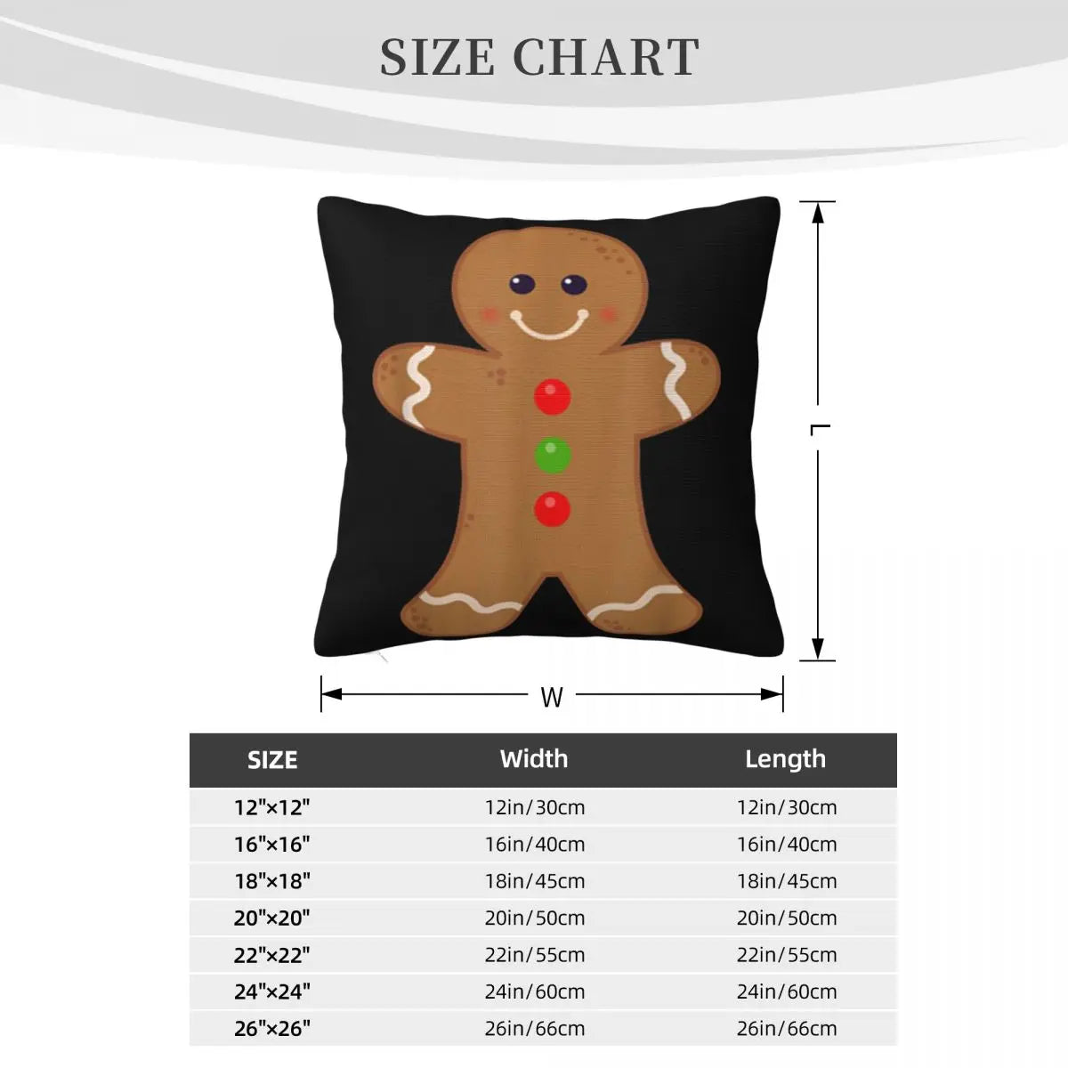 Awesome Gingerbread Man Christmas Cookie Baking Holiday On Sale Homme Graphic Letter 2021 Pillow Case