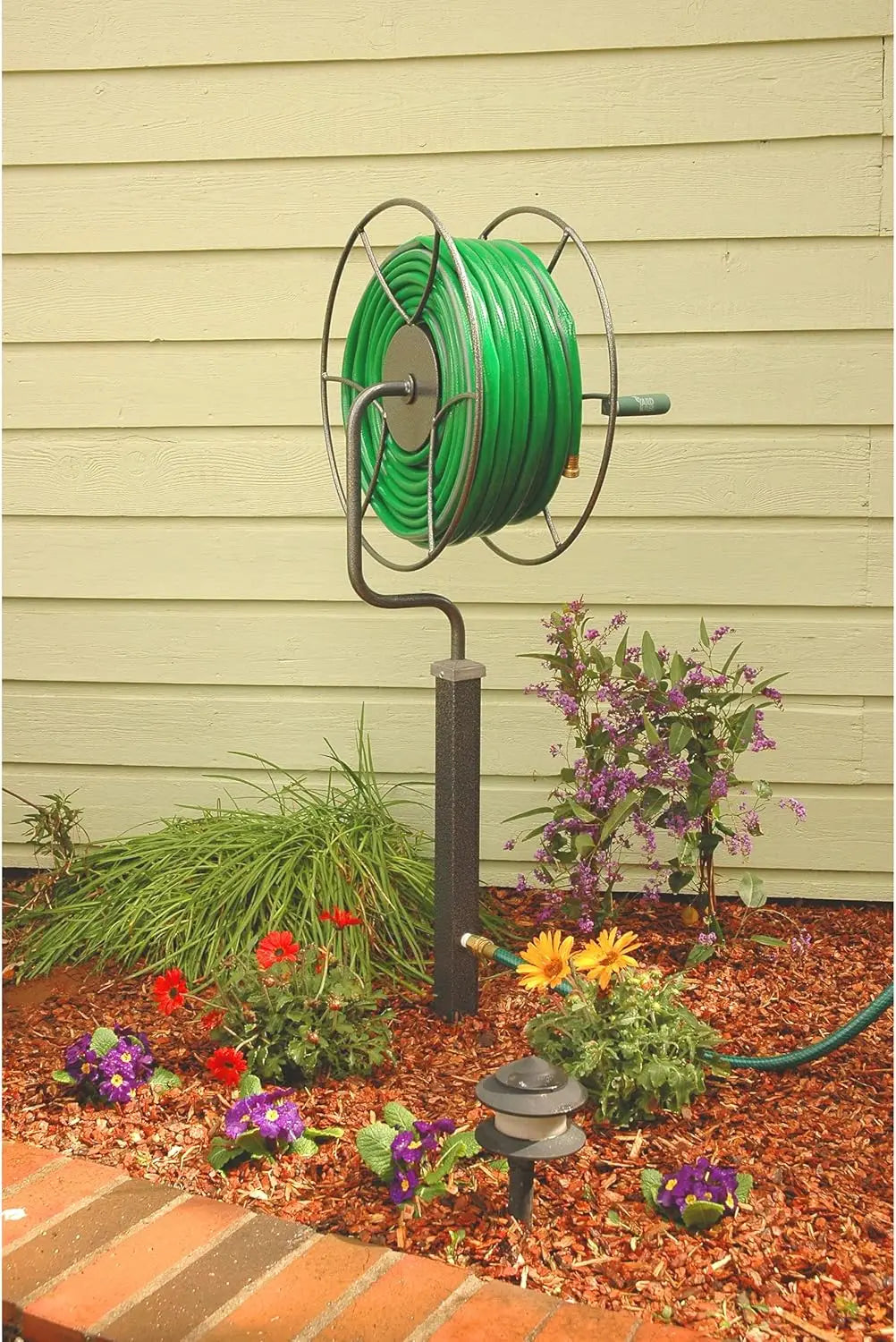 Free Standing Swivel Hose Reel  Water Hose Caddy For Yard or Garden - Outdoor Garden Hose Accessories, Water Reel Rotate