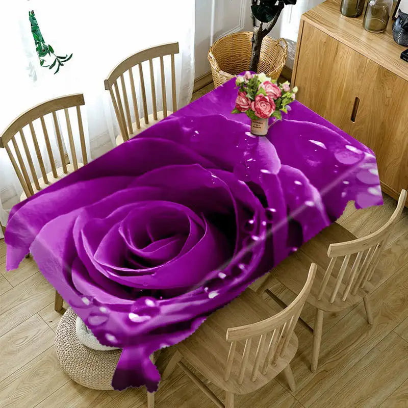 3d Printed Pattern Tablecloth Waterproof Tablecloth Rectangular Tablecloth Room Decoration Wedding Decoration Accessories