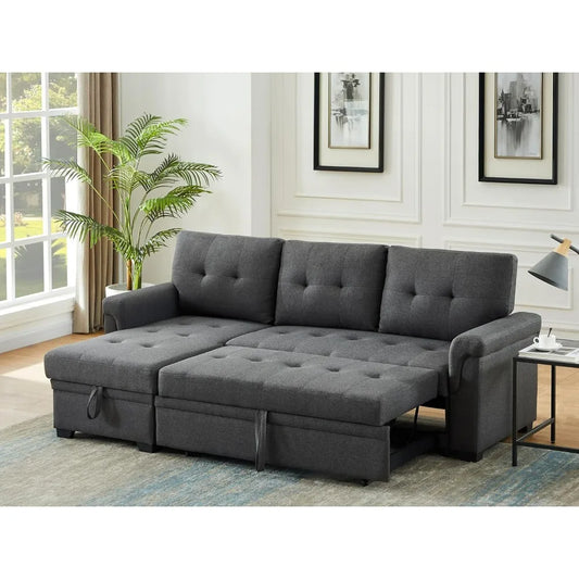 Sectional  - Versatile Sleeper Couch & Sofa Bed with Storage - Comfortable Couch with Storage, Small Sleeper Sofa counch