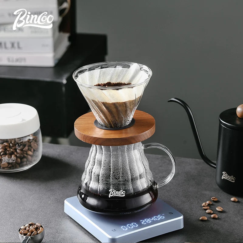 Bincoo Hand-Brewed Coffee Digital Scale Household Espresso Weighing Special Timing Scale Accurate Kitchen Waterproof