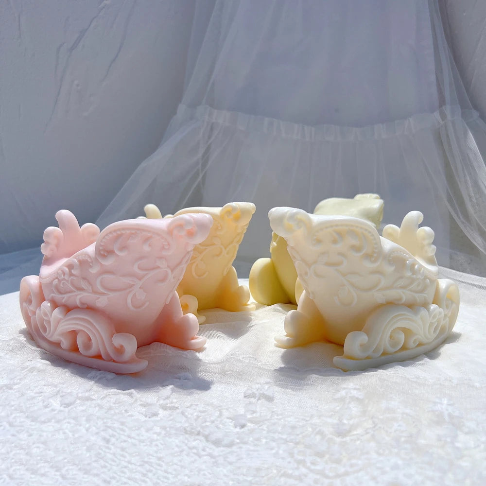 Christmas Sleigh Silicone Candle Mold Christmas Ornaments Silicone Mold Figurine Soy Wax Silicone Mould Xmas Decor