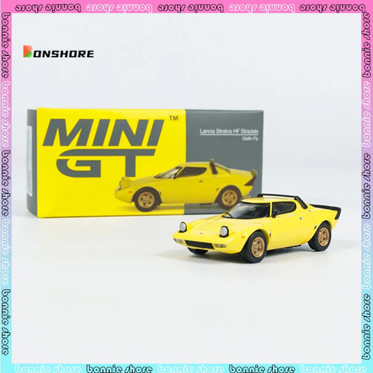 Mini Gt Car Model 1/64 Lancia Stratos HF car model limited edition simulation alloy room ornament cars model boy christmas gift