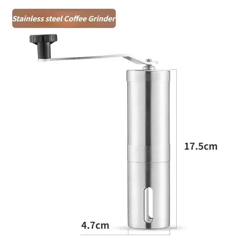 2024 Portable Stainless Steel Handmade Coffee Bean Grinder Multiple Legumes Grinder Easy To Clean Manual Coffee Grinder