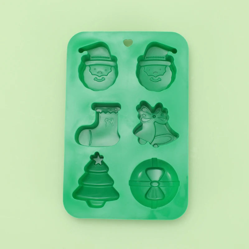 Christmas Soap Molds Christmas Silicone Molds for Soap Making Candle Making Cake Baking Christmas Tree Socks Santa Claus GiftBox