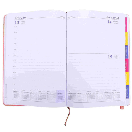 2025 Schedule Calendar Planner Day Book Appointment Pocket 2024-2025 Journal Notebook Diary Notebooks Daily Portable