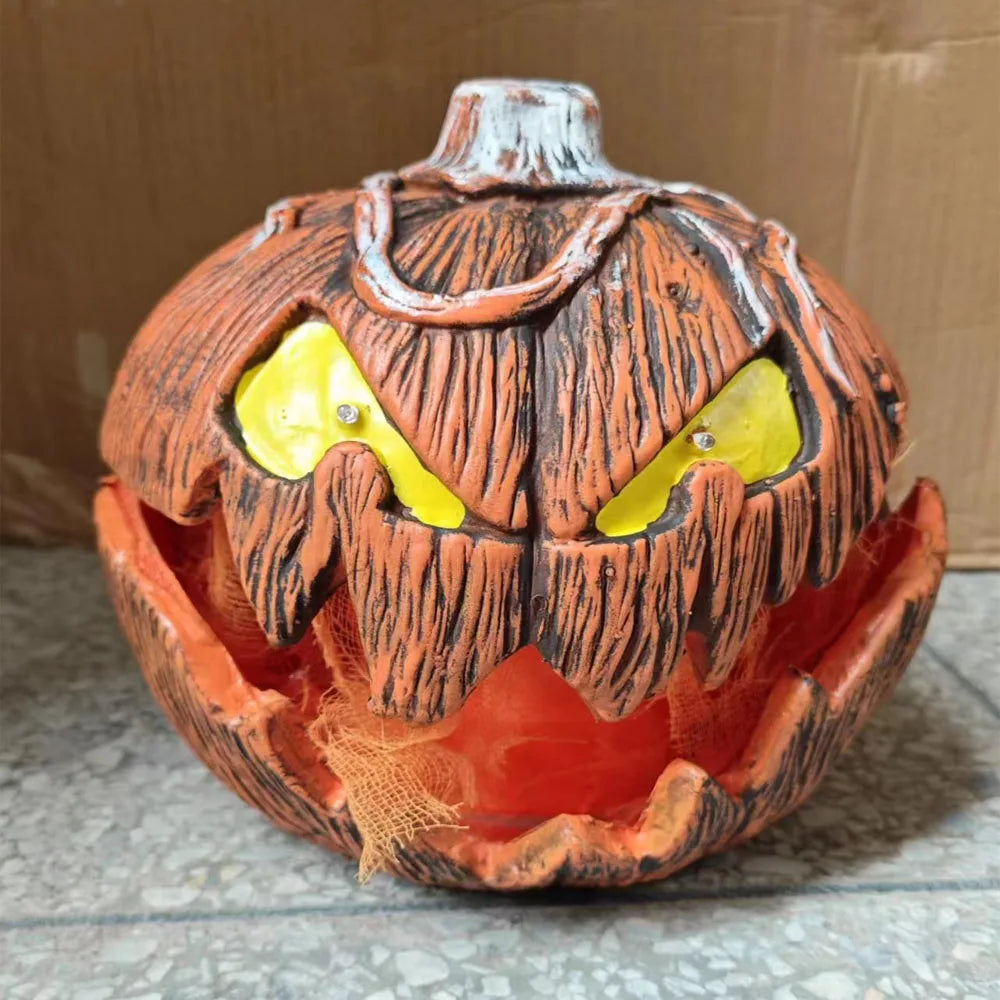 Noise Activated Pumpkin Animated Talking Pumpkin Decoration Lifting Pumpkin Creates a Spooky Atmospheres for Halloween