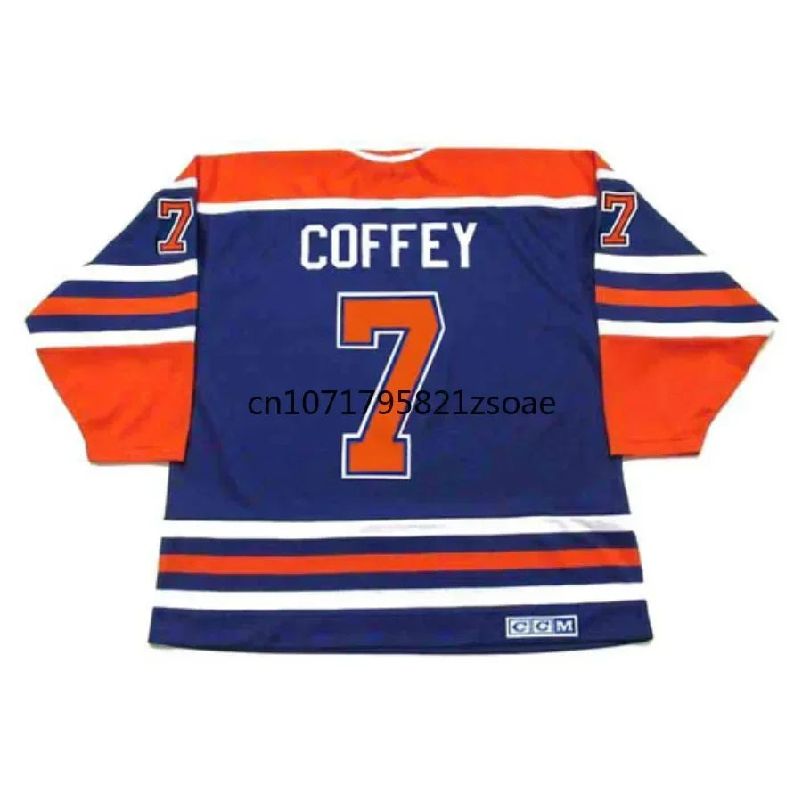 Wayne Gretzky Jersey Canada Edmonton Retro Ice Hockey Jerseys 17 Jari Kurri Jersey 7 Paul Coffey Jersey All Stitched Us M-3XL