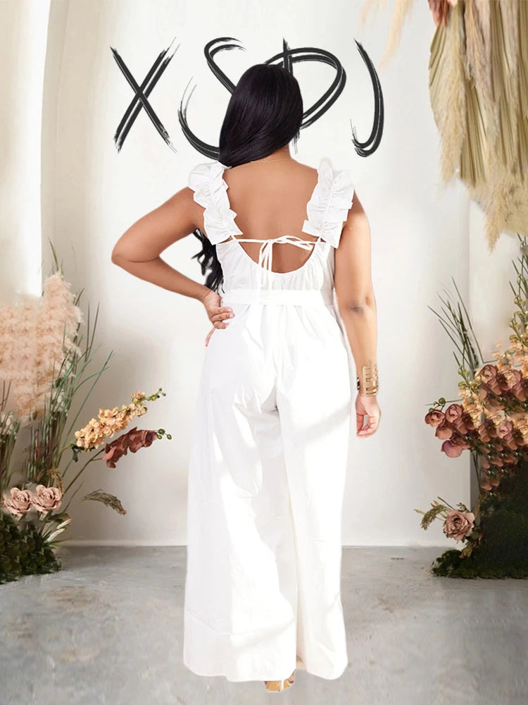 Women Jumpsuit Long Elegant Summer Sleeveless Plus Size Jumpsuit for Women 3xl 4xl 5xl 6xl Sexy Jumpsuit Wholesale Dropshipping