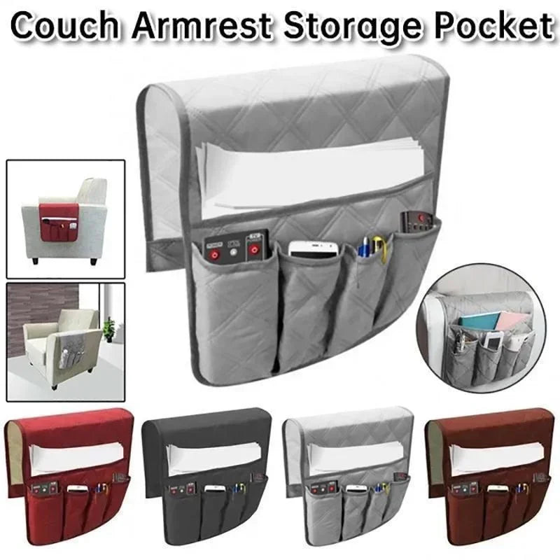 Waterproof Sofa Couch Chair Armrest Organizer Sofa Arm Caddy Tray Tidy Hanging Storage Bag Table Cabinet Pocket for TV Remote