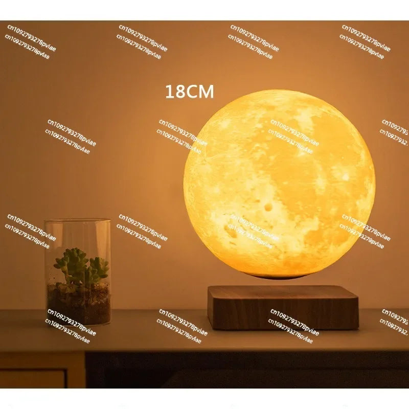 Magnetic levitation moon lamp romantic light levitation 3D printing moon lamp home magnetic levitation ornament