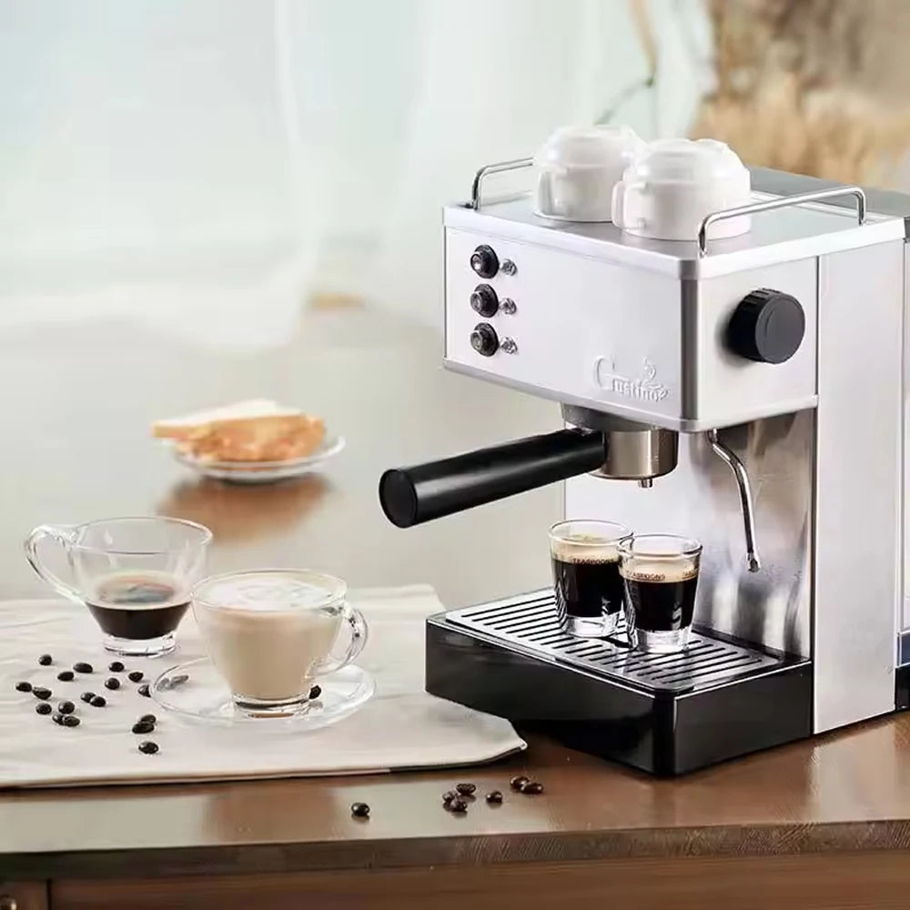 Xeoleo Coffee Maker 19Bar Espresso Machine 1050W Espresso Coffee Machine Stainless Steel ULKA Pump Espresso Maker 2.2L