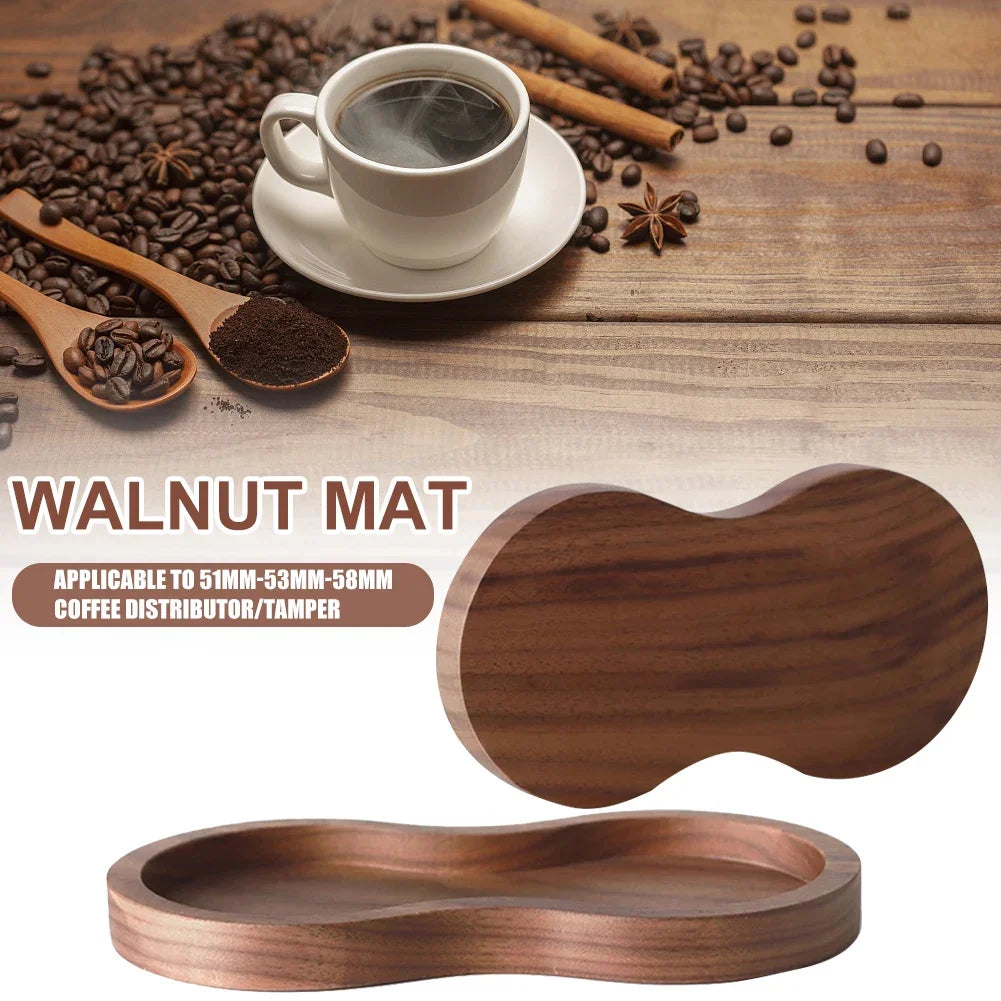 Wooden Espresso Coffee Tamper Station for 51mm/53mm/58mm Fluted Tampering Holder Corner Brastia Coffeeware Tamping Accessories