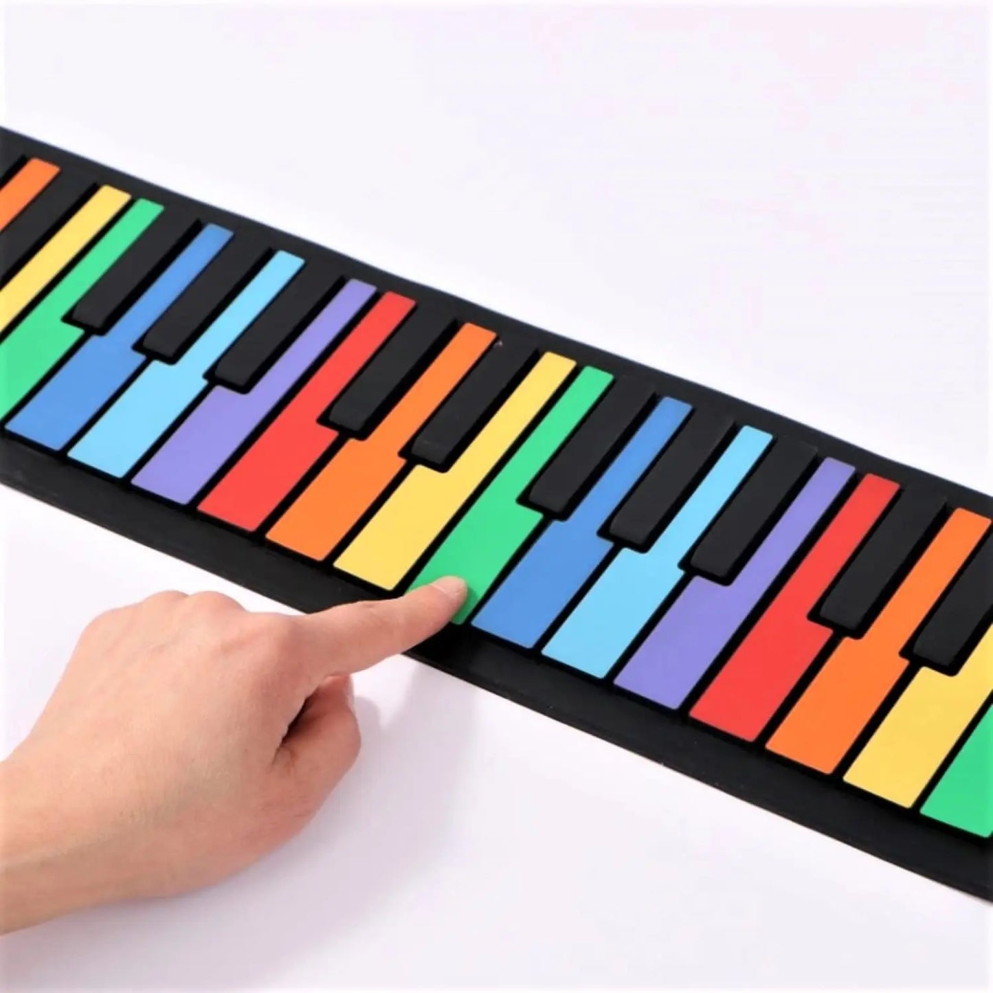 49 Key Roll Up Electronic Digital Music Piano Recording Feature 8 Tones 6 Demo Songs & Build-in Speaker Educational Piano