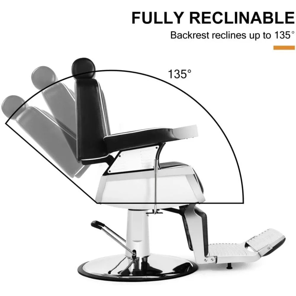 Barber Chair Hydraulic Recline Barber Chairs Salon Chair for Hair Stylist Tattoo Chair Barber Salon Equipment