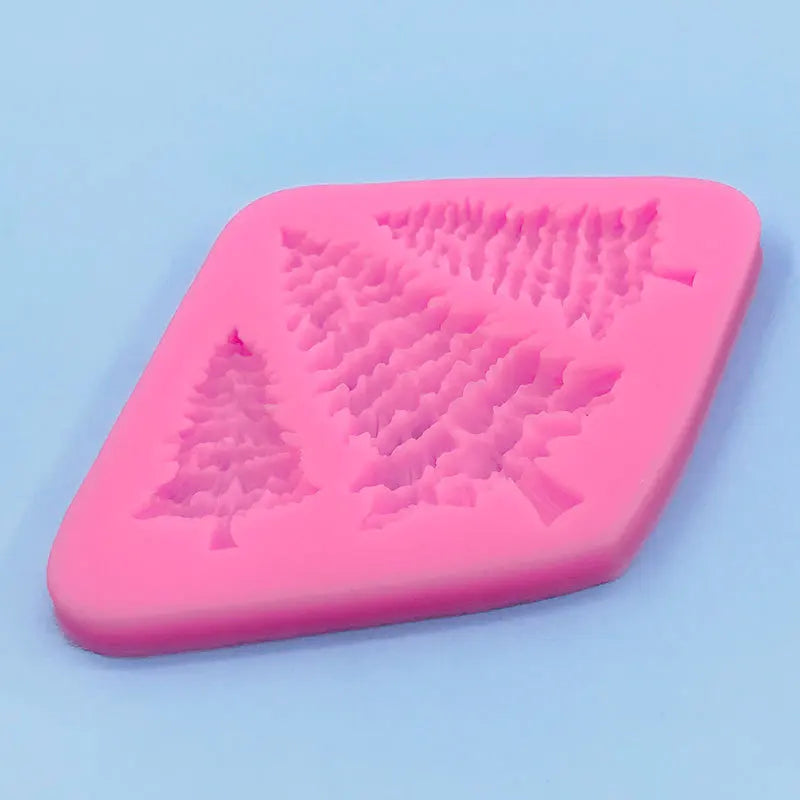 3 hold DIY Christmas Tree Silicone Cake Mold For Baking Accessories Cake Decorating Tools Art Resin Molds