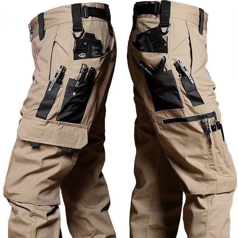 Wear Resistant Work Pant Man Multi-pocket Straight Cargo Trousers Outdoor Jogging Tactical Pants Spring Autumn Casual Trousers