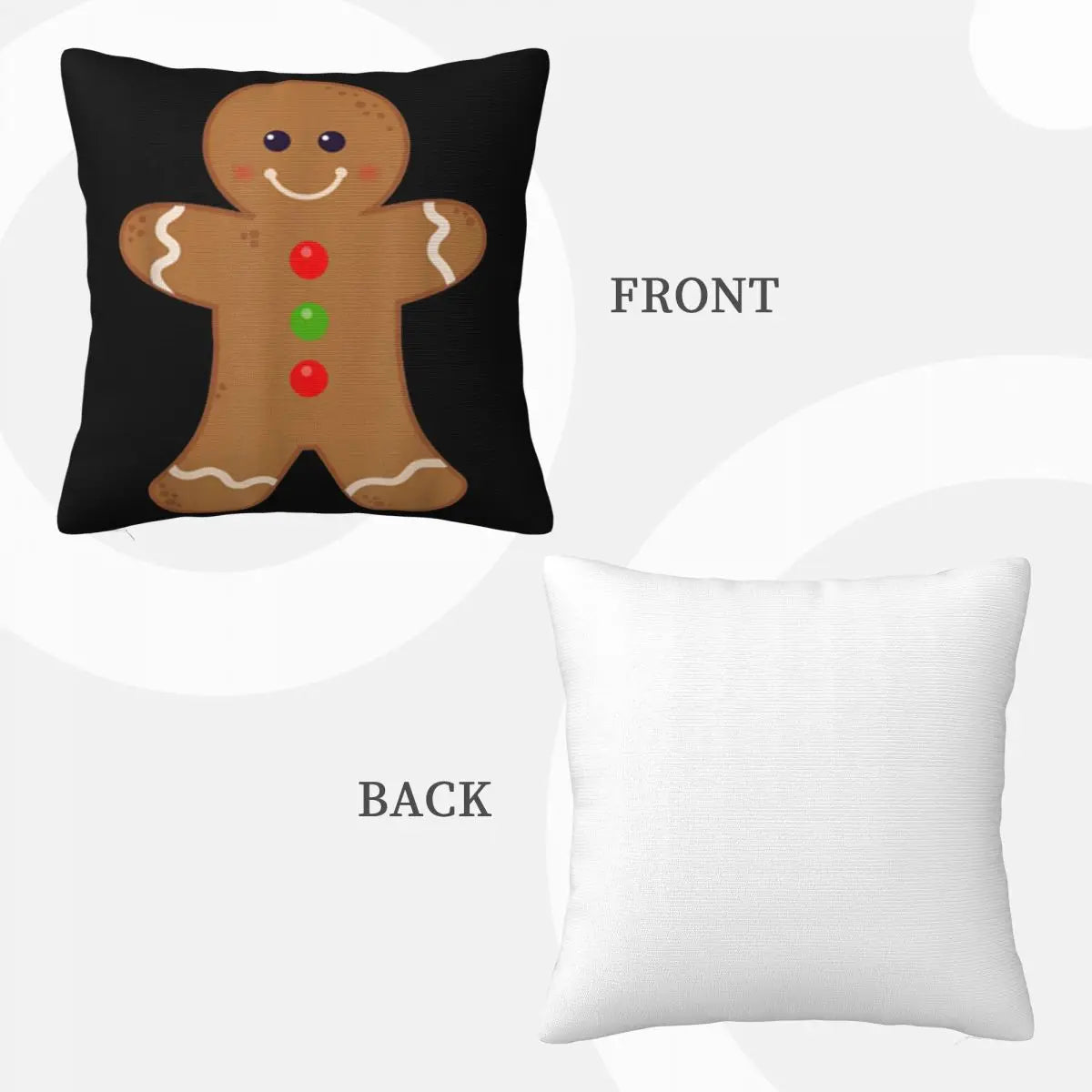 Awesome Gingerbread Man Christmas Cookie Baking Holiday On Sale Homme Graphic Letter 2021 Pillow Case