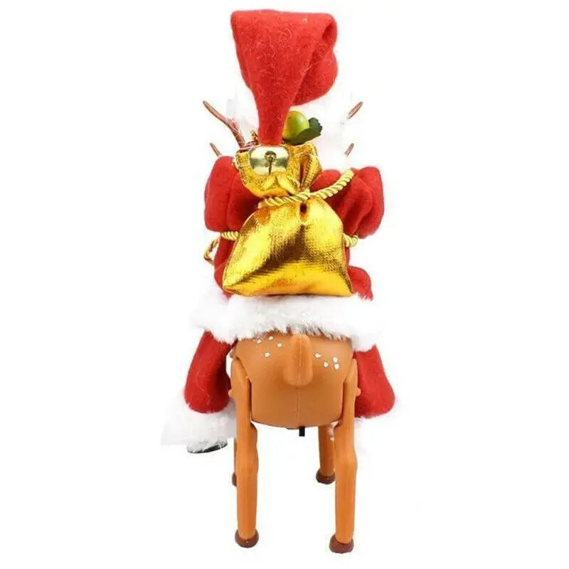 Climbing Chimney Santa Claus Electric Toy Music Christmas Gift Novelty Funny Toys For Children New Year Christmas Party Toy