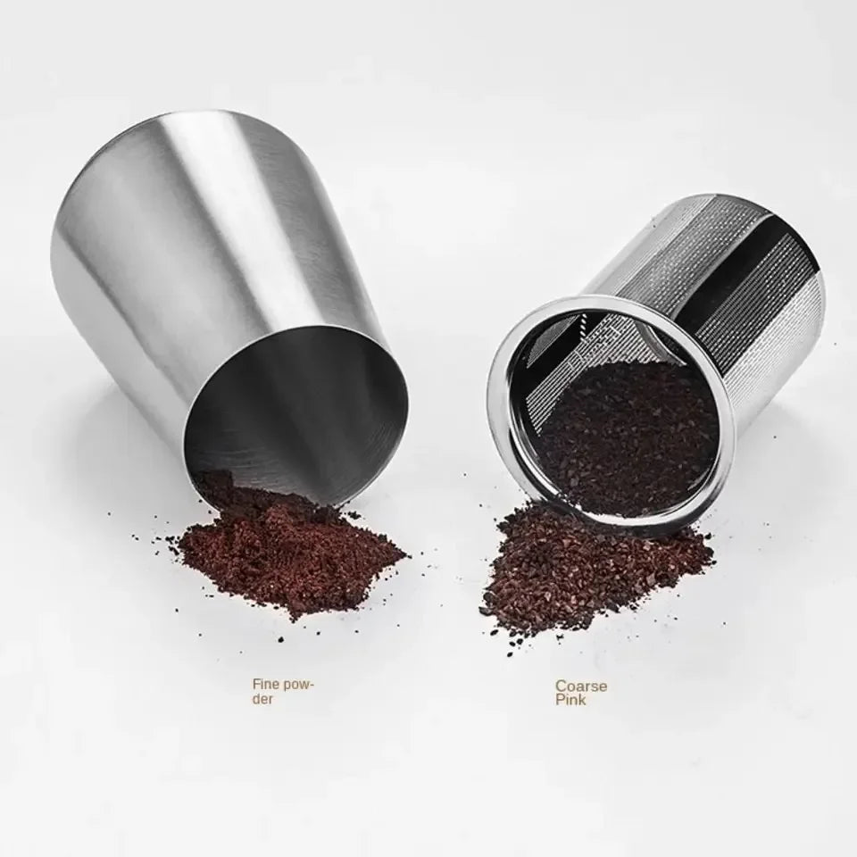 Reusable 3 In 1 Coffee Powder Filter Powder Cup Sieve Cocoa Flour Dustproof  Grinder Barista Tools