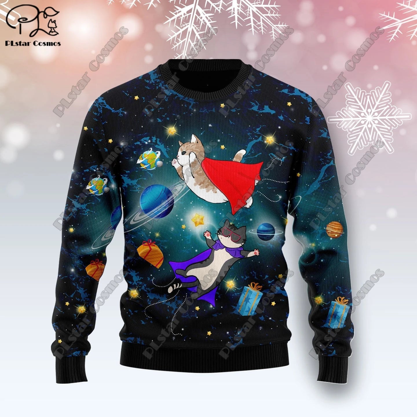 New 3D Printed Animal Custom Series Cute Christmas Pattern Ugly Sweater Street Casual Winter Sweatshirt S-12