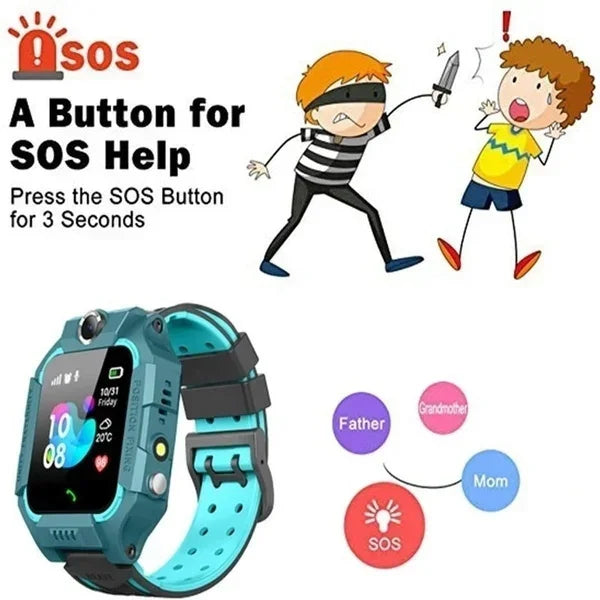 2024 Hot Kids Smart Watch GPS Call Message Card Sim Waterproof Smartwatch For Kids SOS Photo Remote For IOS Android Genuine Gift