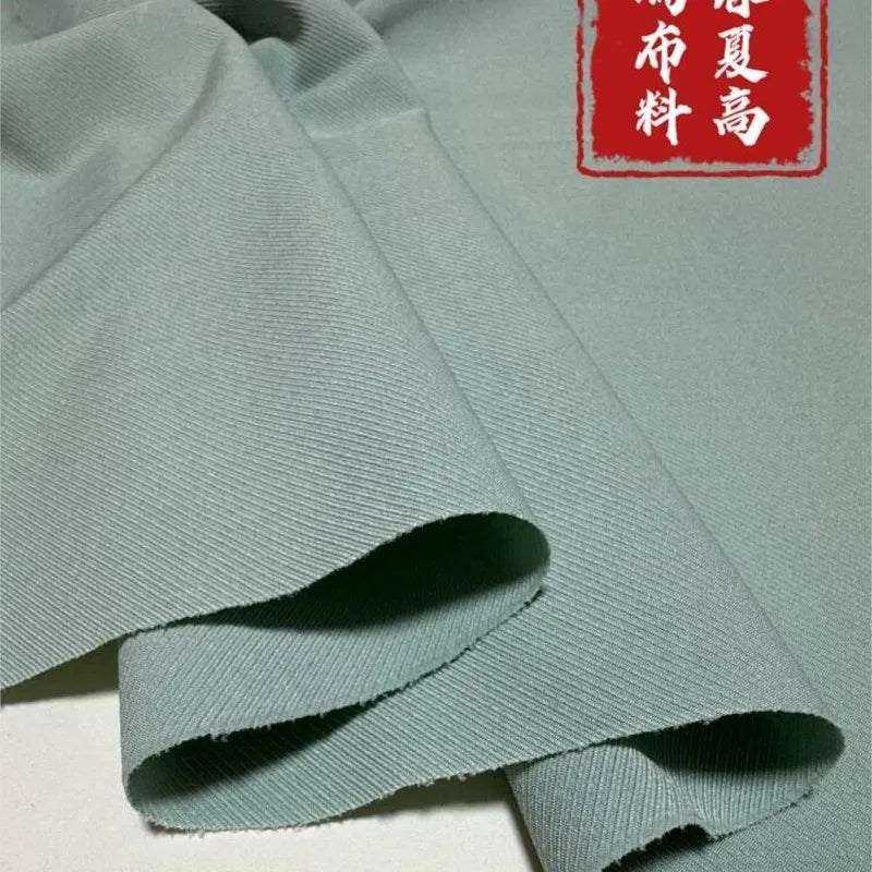 Twill cloth solid color stretch hang quite spring summer suit pants trench coat clothing fabric