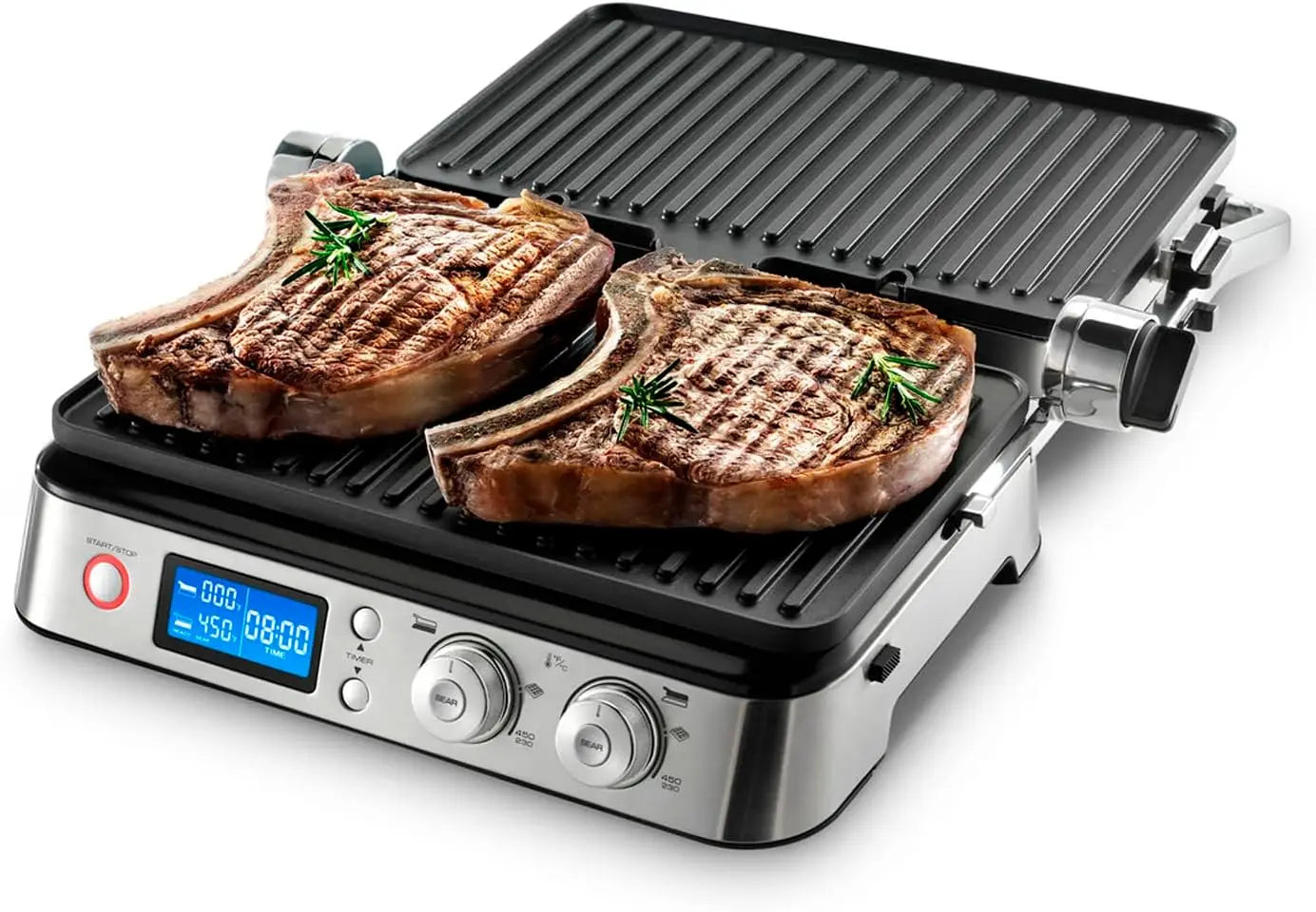 CGH1030D All-Day Grill, Griddle and Waffle Maker Silver Large