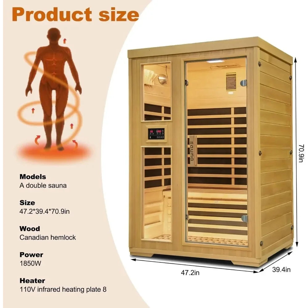 Sauna room Infrared indoor lounge Suitable for living rooms, indoor bedrooms