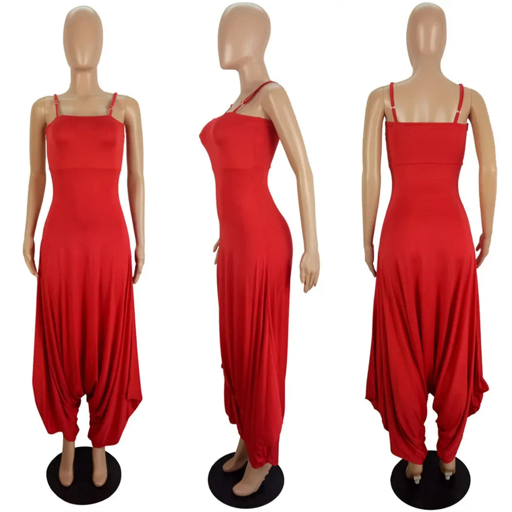 Autumn Winter High Waist Strap Strapless One Piece Long Jumpsuit Haroun Pants Sexy Vintage Club Party Romper Playsuit GL6306