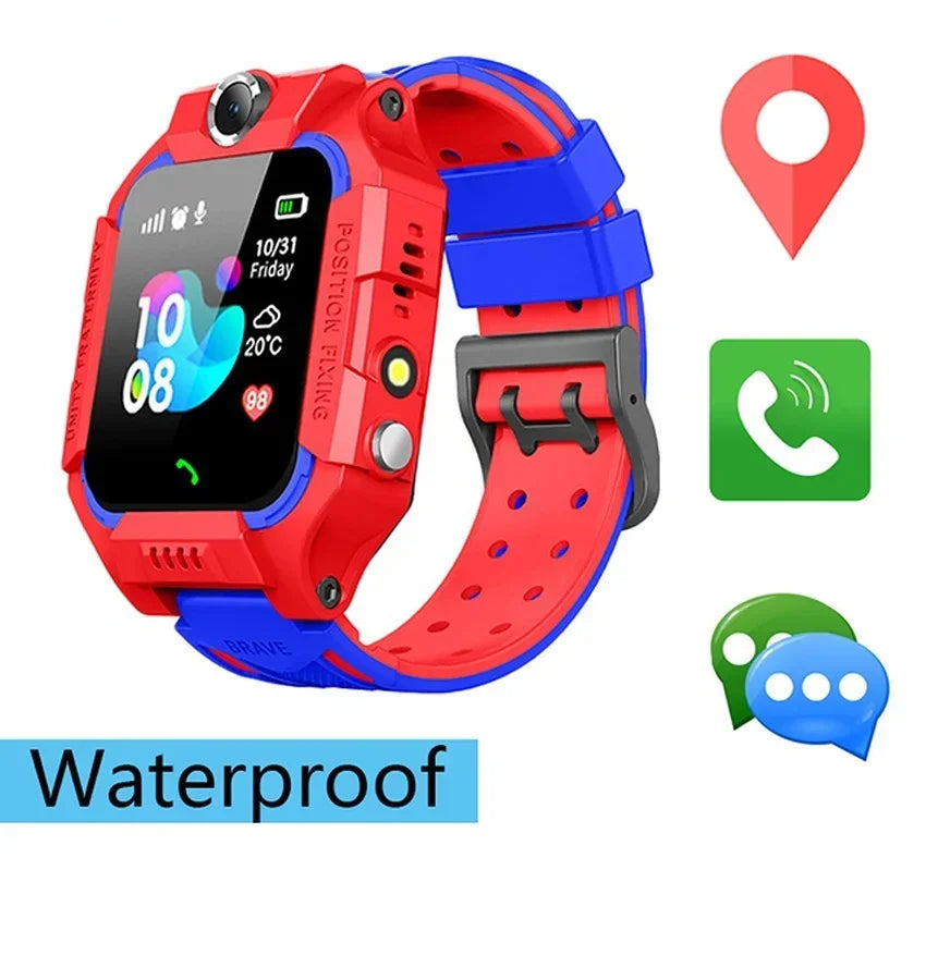 2024 Hot Kids Smart Watch GPS Call Message Card Sim Waterproof Smartwatch For Kids SOS Photo Remote For IOS Android Genuine Gift