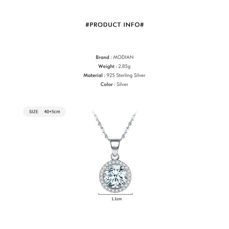 Echte 925 Sterling Silber Luxus Kette Marke Halskette mit 2,0 Karat AAAAA Ebene Zirkon Halsketten Geschenk Schmuck für frauen