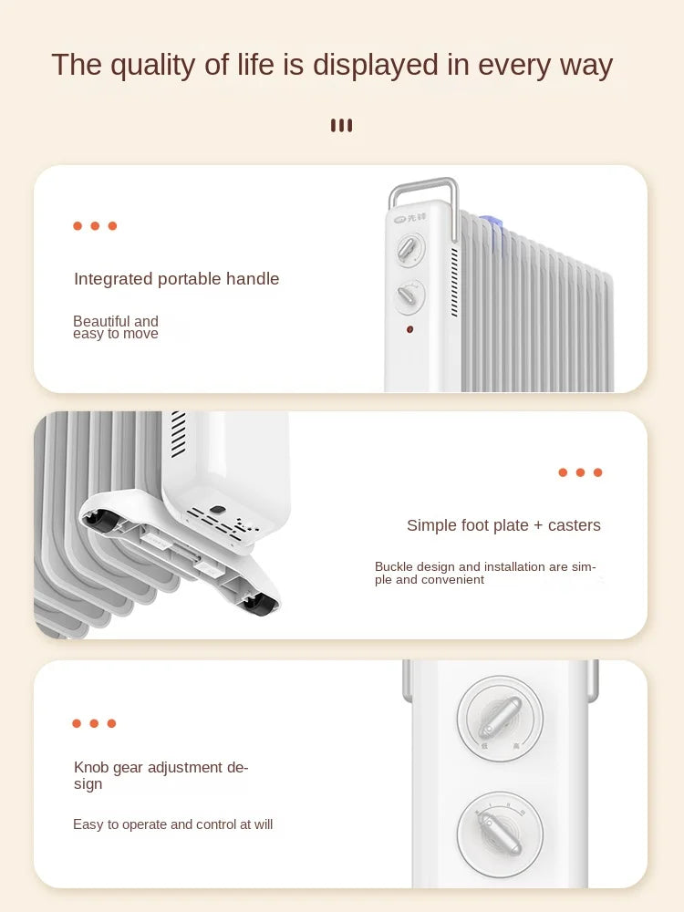 220V Pioneer graphene oil heater, indoor heater, electric heating oil tincture electric heater