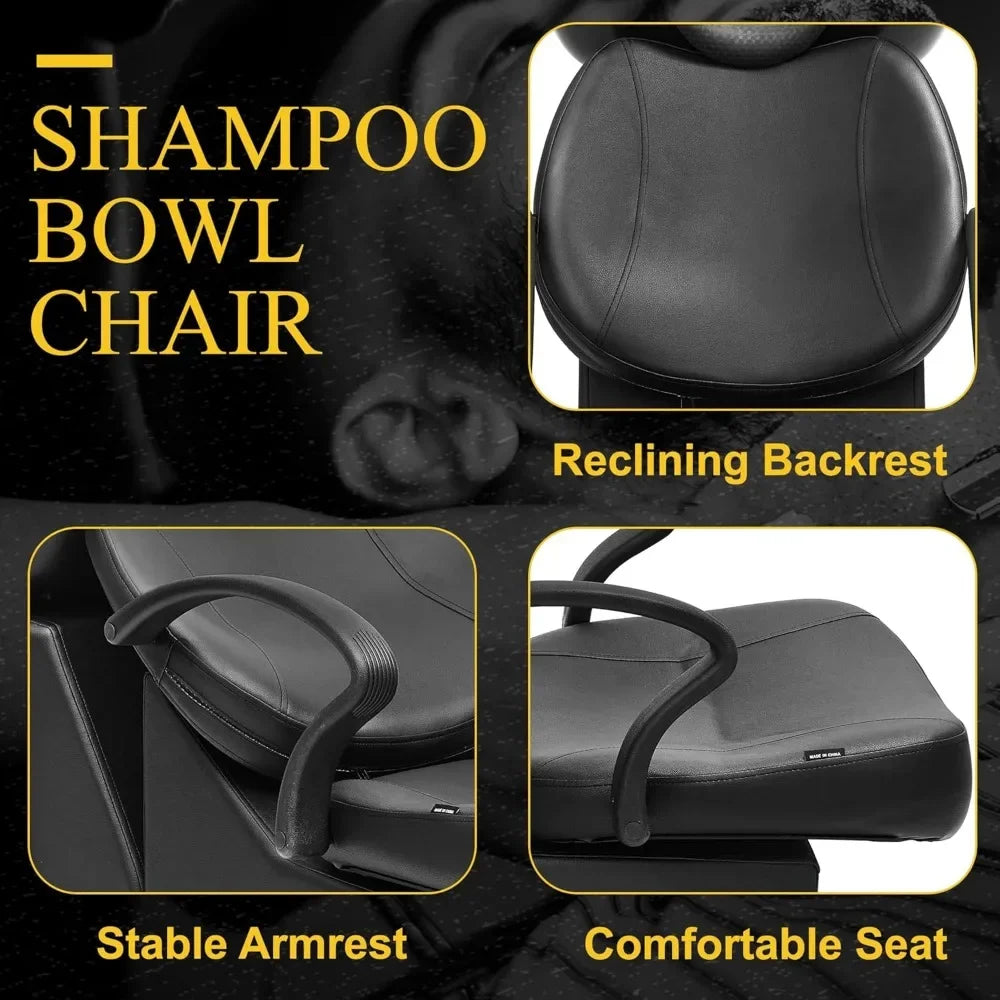 Shampoo Bowl Chair,Barber Backwash Chair, Hair washing station for Spa Beauty Salon Suitable for hair salons and hair salons