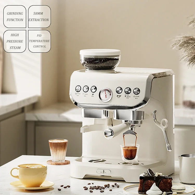 foshan home appliances cafe machine expresso coffee 3 in 1 machine coffee machine maker with milk dispenser