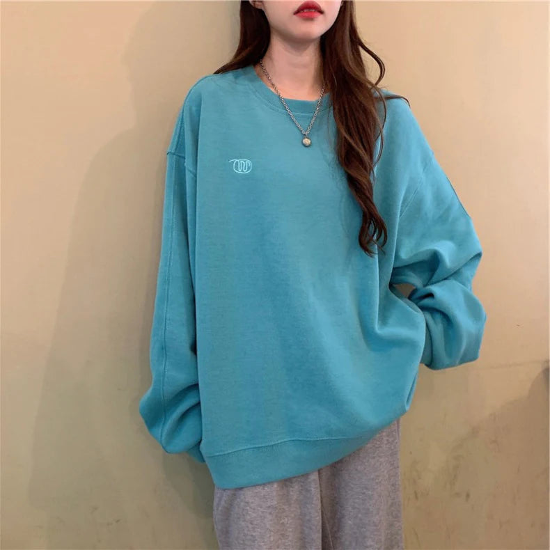 spring autumn Striped hoodies women fashion Long Sleeve Hoodie Sweatshirt Harajuku Jumper cotton Pullovers Casual oversized Coat