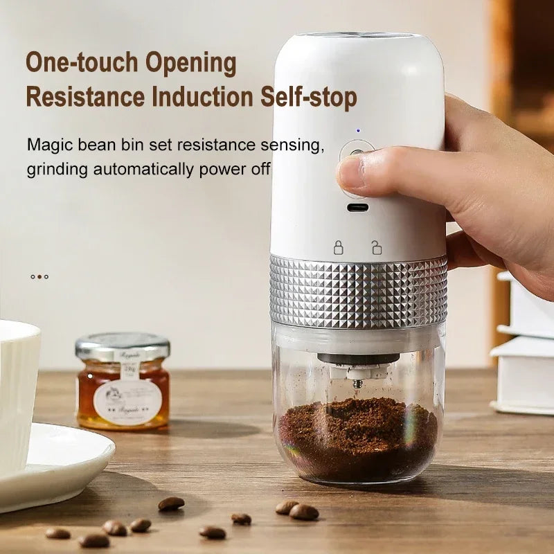 Electric Coffee Grinder USB Wireless Professional Ceramic Grinding Core Coffee Beans Mill Pulverizer Portable Maker Kitchen Tool