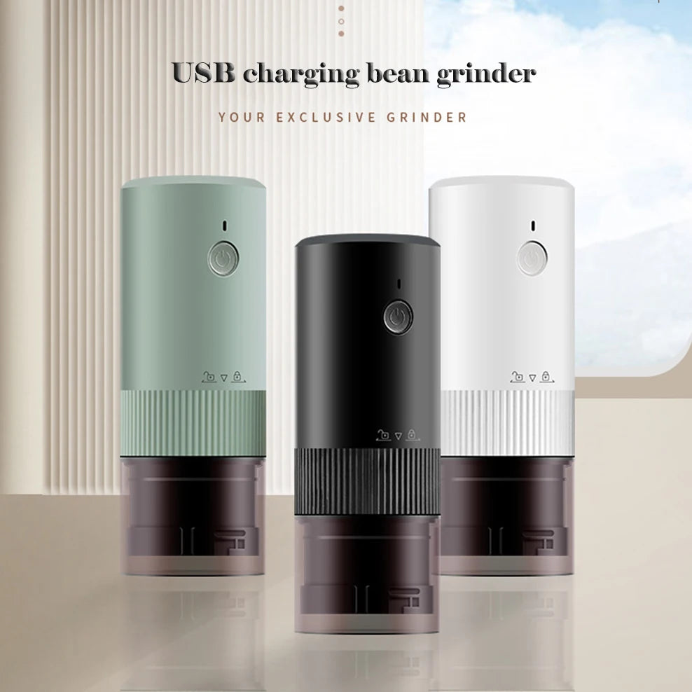 USB charging coffee grinder, Outdoor portable small electric bean grinder, Household plug-in bean grinder Coffee tools