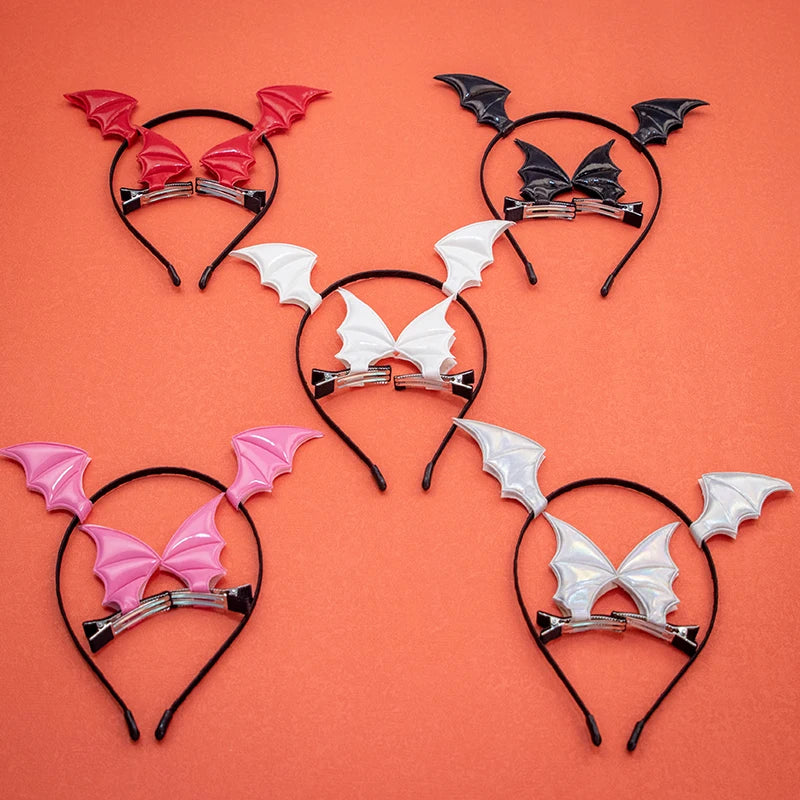 4PCS Halloween Headband Headwear Party Holloween Hair Clips Cosplay Costume Headbands Accessoires