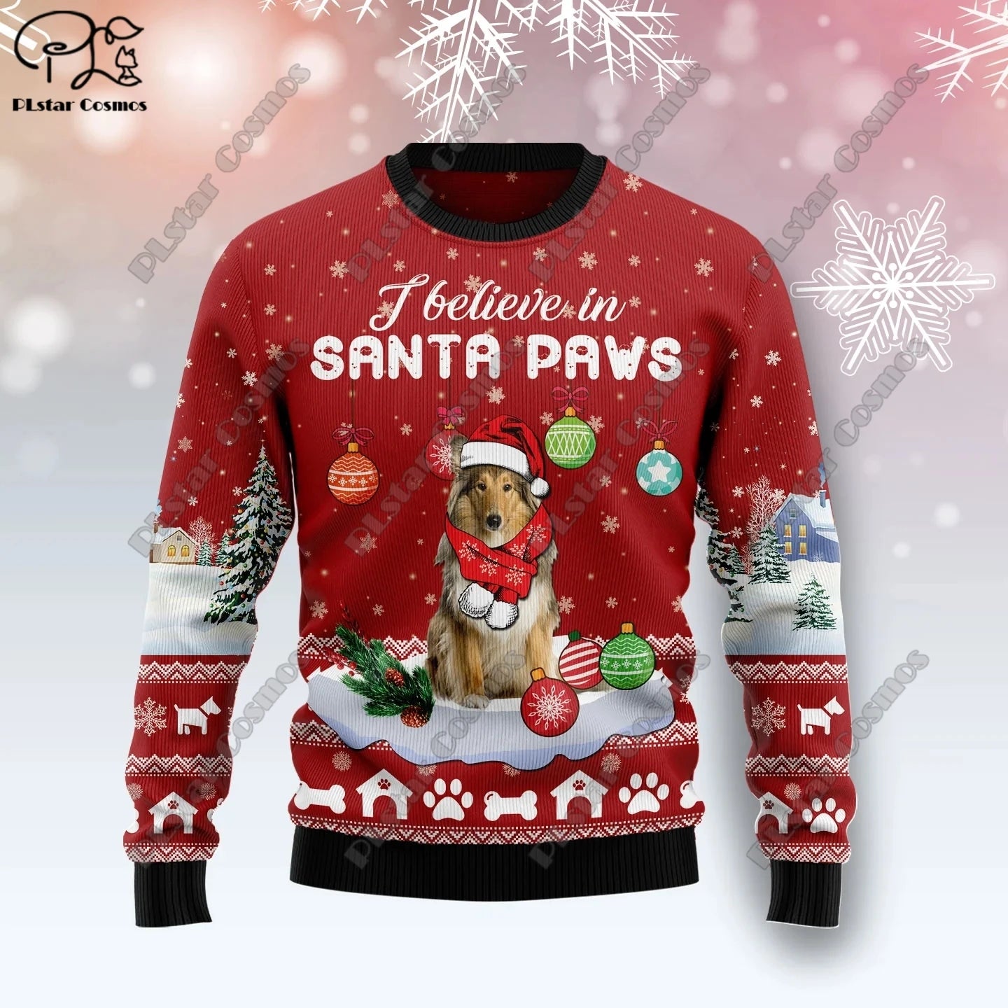 3D Printing Christmas Christmas Tree Santa Claus Tattoo Cat Animal Deer Bear Sweater Streetwear Casual Winter Sweatshirt  M2