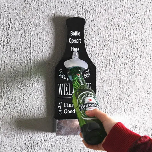 Retro Beer Bottle Opener Creative Storage Box Bar Restaurant Decoration Opener Wall Hanging