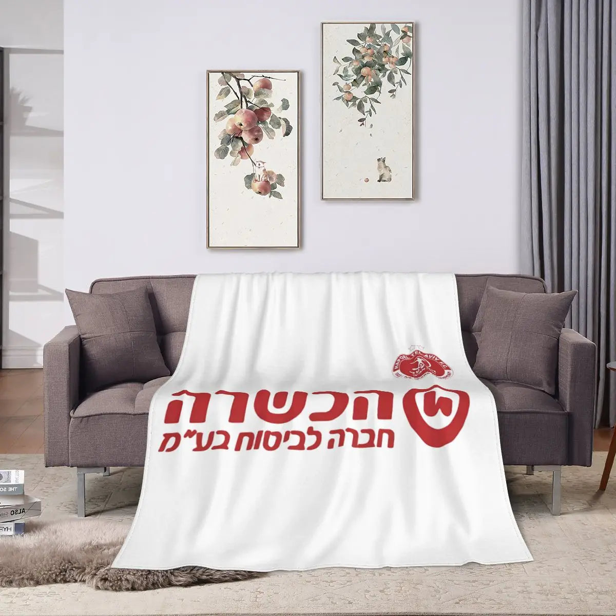 Hapoel Tel Aviv Flannel Throw Blanket Warm Bed Blanket for Travelling Camping Living Room Sofa Bedroom Decor Gifts